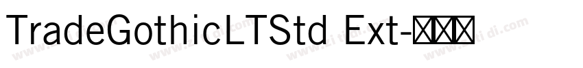 TradeGothicLTStd Ext字体转换